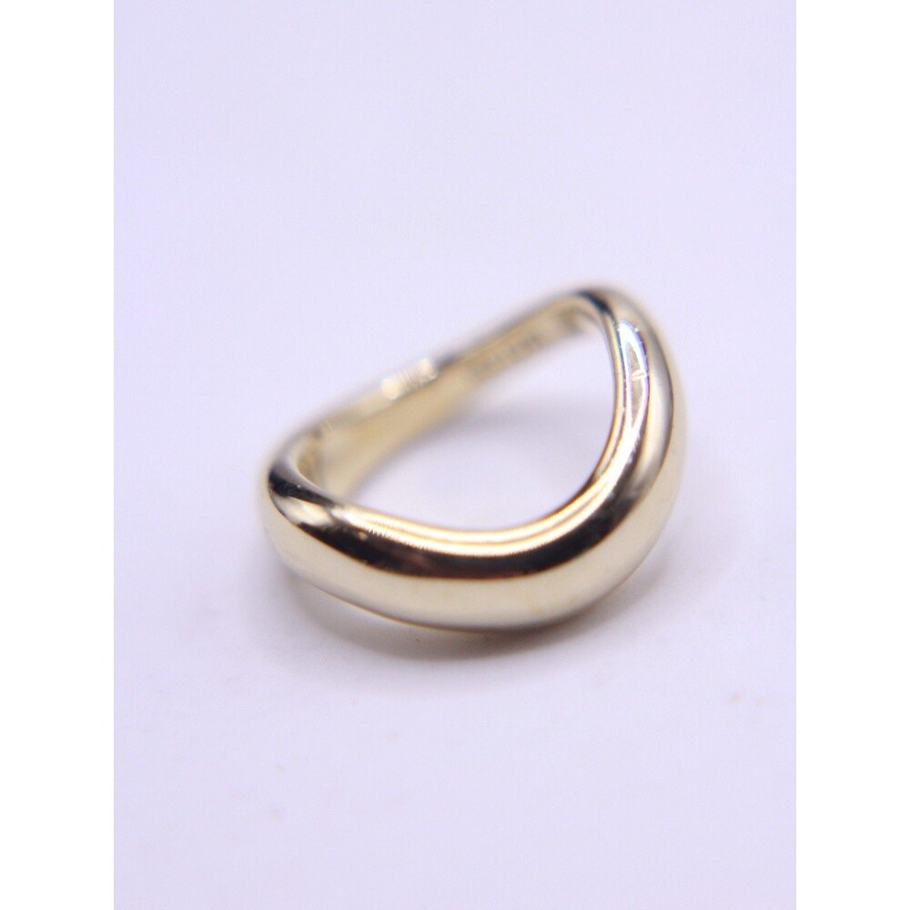 Mejuri Thick 18k Gold Plated 925 Dome Figure Ring Size 4
